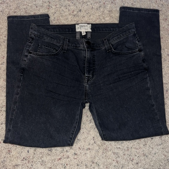 Current/Elliott The Fling evermore Jean Size 28 Charcoal Gray boyfriend straight - Picture 2 of 9